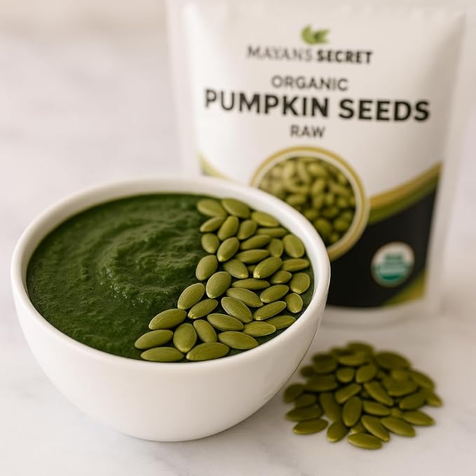 Mayan's Secret - Raw Pumpkin Seeds Organic 2 Lbs - Premium Quality | Fresh | Unsalted (32 Oz (Pack of 2))