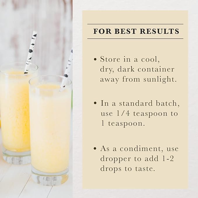 Cook's Pure Lemon Extract Premium Quality Cold Pressed Lemon Sugar Free Gluten Free Allergen Free16 oz