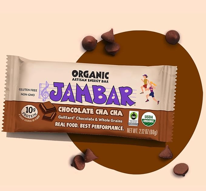 JAMBAR Organic Artisan Energy Bar (Chocolate Cha Cha - 12 Pack)