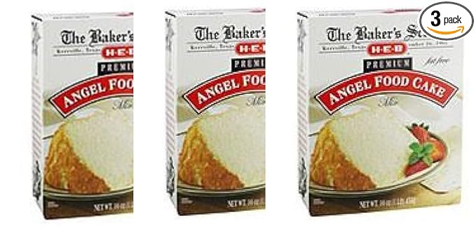 H‑E‑B Baker's Scoop Premium Fat Free Angel Food Cake Mix(pack of 3)