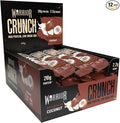 Warrior HIGH Protein Bars (20g Protein Each) - Low Carb Low Sugar - Pack of 12 Caramel Crispy Crunch Bars - Milk Chocolate &amp Coconut