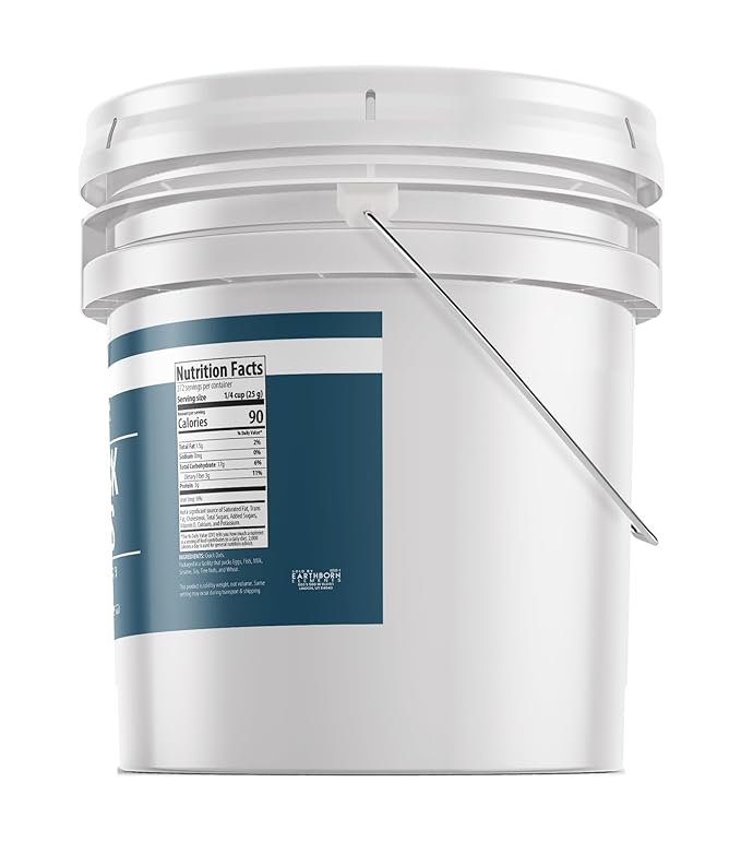 Earthborn Elements Quick Oats 3.5 Gallons Bulk Size Quick Breakfast Whole Grain Oats