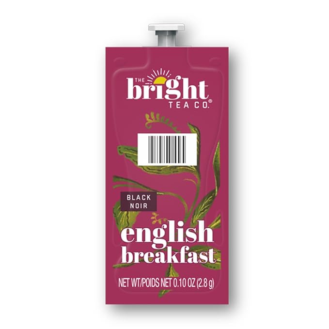 THE BRIGHT TEA CO. English Breakfast Tea Freshpacks for MARS DRINKS FLAVIA Brewer 20 Packets