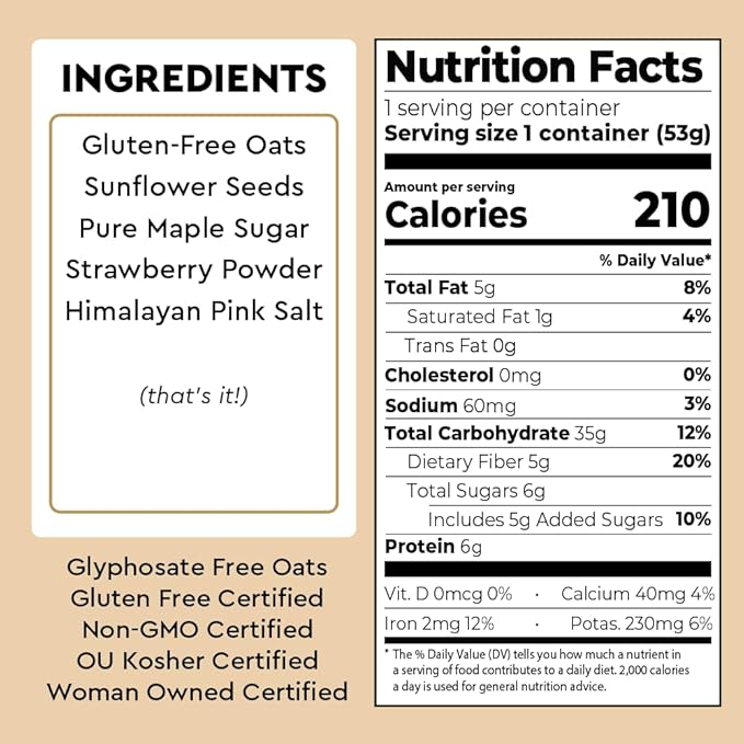 Mylk Labs Protein Oatmeal Cups Variety Pack – Apple Cinnamon Maple Strawberry - Low Sugar Breakfast – Quick &amp Easy Instant Oatmeal Nut Free Gluten Free (24 Pack)
