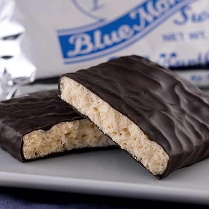 Blue Monday Pulled Cream Candy Dark Chocolate Bars - Box of 24 Original Flavor