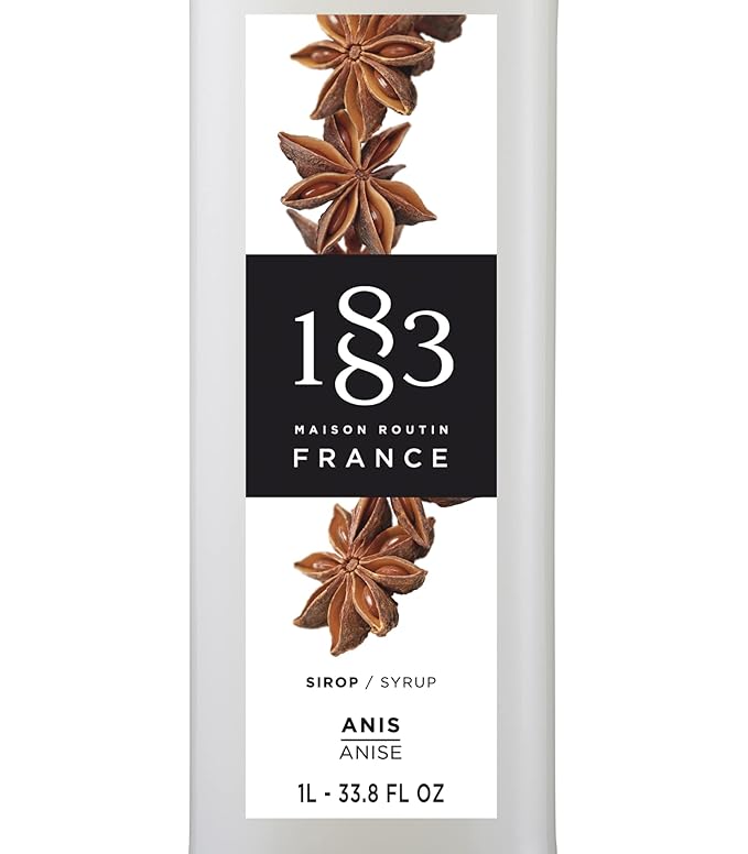 1883 Anise Syrup for Drinks Made in France 1 Liter Glass Bottle