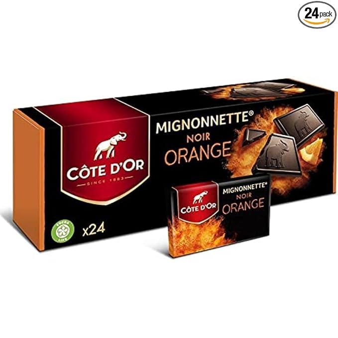 Cote D’Or Mignonnettes Chocolat Noir Orange (x24) 240g