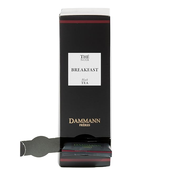 Dammann Freres Loose Leaf Breakfast Blend Premium Gourmet French Black Tea 24 Count (Single Pack)