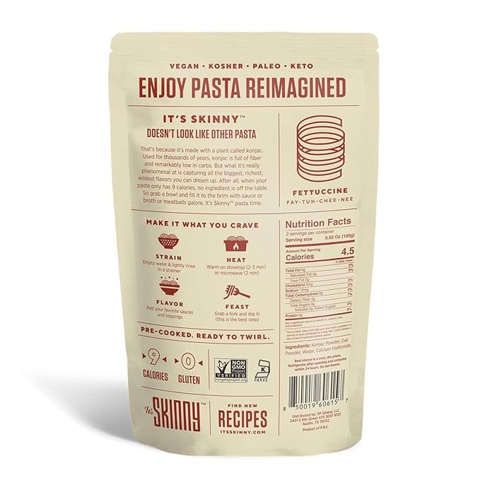 It’s Skinny Fettuccine &amp Pearl Couscous Bundle– Pre-Cooked Plant-Based Grain-Free Ready to Eat (30-Pack)