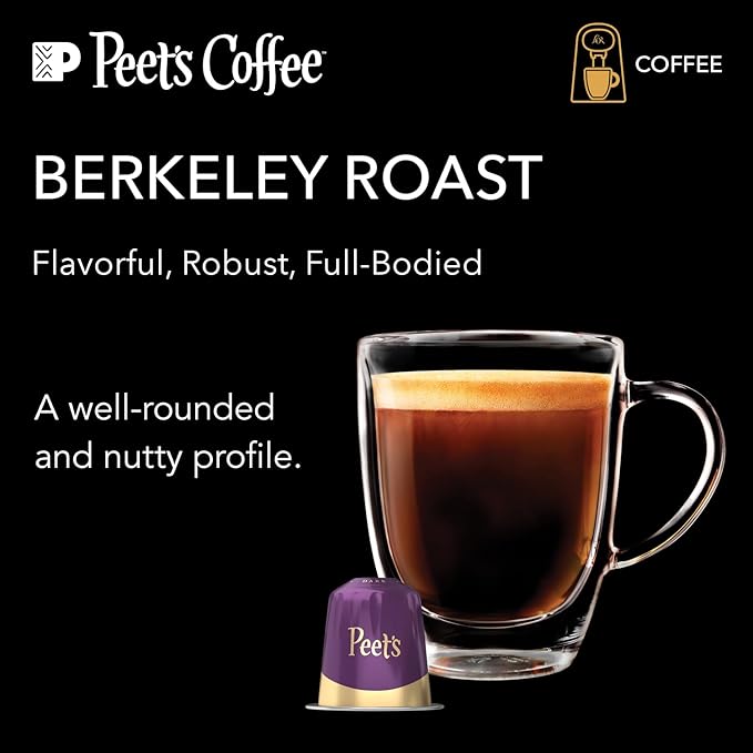 L'OR Barista Coffee Pods 30 Count Peet's Berkeley Single-Serve Aluminum Capsules Compatible with the L'OR BARISTA System&amp *Nespresso Original Machines 30 Count (Pack of 3)