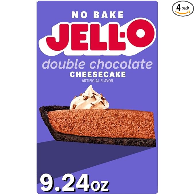 No Bake Double Chocolate Cheesecake Mix 9.24 oz (pack of 4)