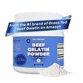 Zen Principle Grass-Fed Gelatin Powder 1.5 lb. Custom Anti-Aging Protein for Healthy Hair Skin Joints &amp Nails. Paleo and Keto Friendly. Cooking and Baking. GMO-Free and Gluten-Free. Unflavored.
