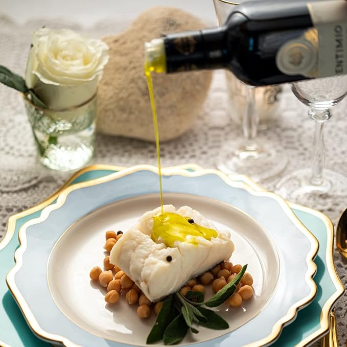 Entimio Cortese Organic Italian Extra Virgin Olive Oil from Italy 800+ mg/kg High in Polyphenols 2025 Gold Winner Tuscany Early Harvest evoo Cold Extracted Lab Tested - 16.9 fl oz