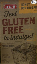 HEB Feel Gluten Free to Indulge! Baking Mixes (Pack of 3) (Honey Cornbread Mix 16 oz.)