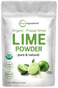 Organic Freeze-Dried Lime Powder 1.5lbs | Raw Lime Juice Flavor Sugar Free Drink Mix Rich in Vitamin C | Water Flavor Enhancer Great for Beverages &amp Smoothies | Additive Free Non-GMO