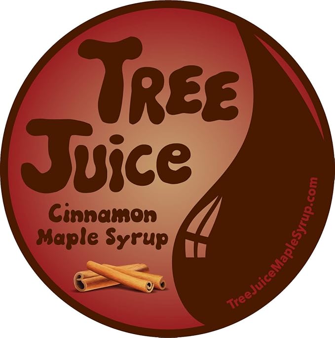 Tree Juice Cinnamon Maple Syrup | 100% Pure Grade A Maple Syrup | All Natural Non GMO Vegan Gluten Free Vegetarian Paleo | 12 Ounce Bottle
