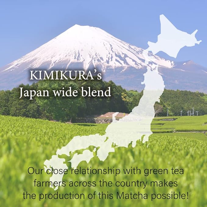 Premium Ceremonial Matcha Green Tea Powder from Japan | Matcha KIMIKURA | Japanese Tea KIMIKURA (80g tin)