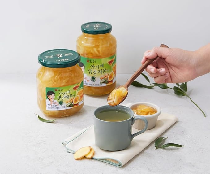 Damtuh Agave Ginger Lemon Tea – Natural Flavor No Artificial Ingredients Perfect for Hot or Iced Tea Jam or Salad Dressing – 2.2lb 1000g (Pack of 1)