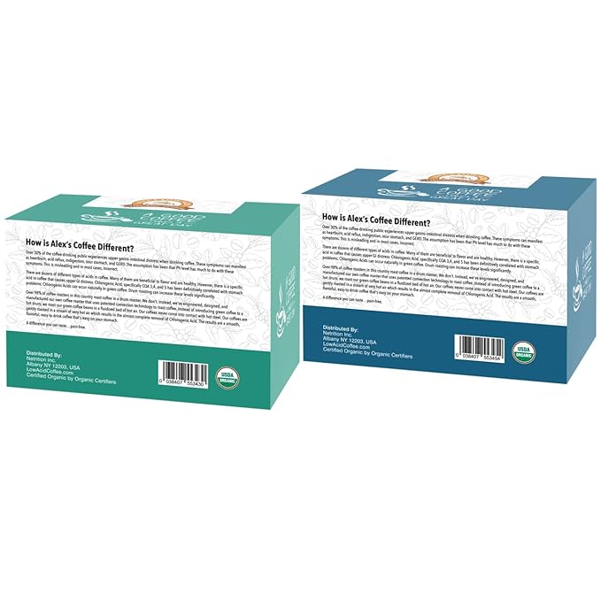 Alex's Low Acid Organic Coffee Wind Down Single-Serve Pods Variety Pack