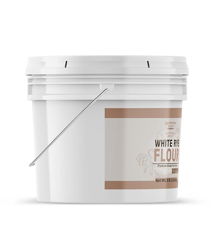 Unpretentious Baker White Rye Flour Non-GMO Bread Biscuits &amp Baked Goods (1 Gallon)