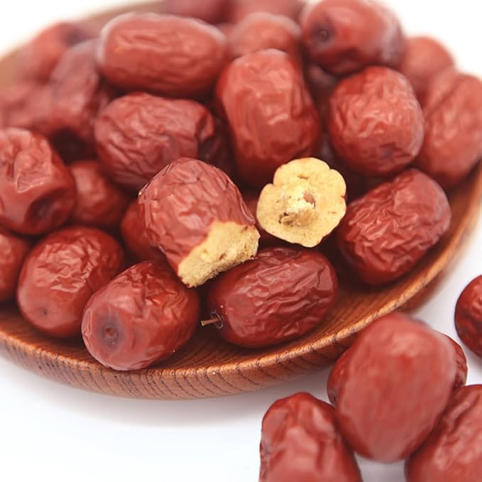 Red DatesRed Dates OrganicChinese Red DatesJujubeRed Dates JujubeRed Dates DriedNatural Big Dried Red DatesHong ZaoDried Red Dates (8 oz)