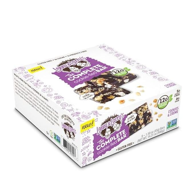 Lenny and Larrys Cookies and Creme The Complete Cookiefied Bar 1.59 Ounce - 9 per pack -- 12 packs per case