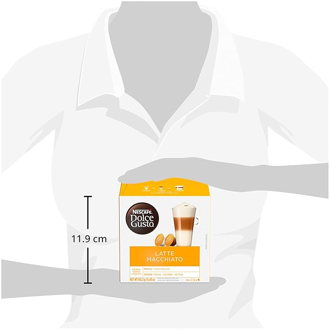 Dolce Gusto Nescafe Coffee Pods Latte Macchiato 16 Count Pack of 3