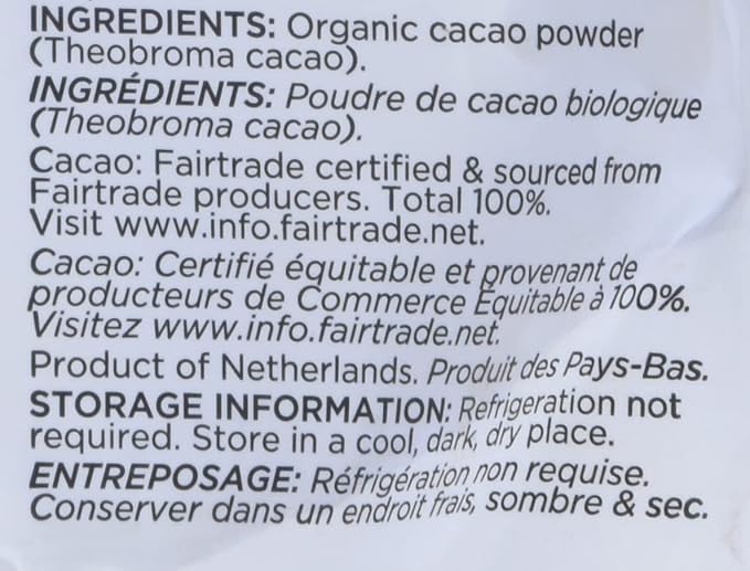 Navitas Organics Cacao Powder Bags 30 Servings 1 Pound (Pack of 1) 16 Ounce