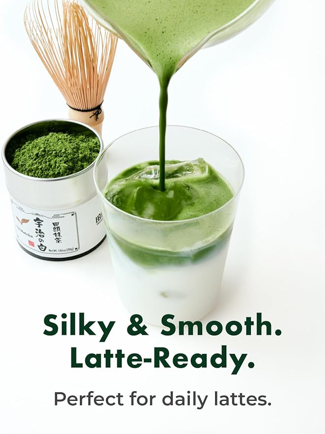 TAGASHIRA CHAHO Uji no Shiro Uji Matcha Green Tea Powder (30g/1.06oz) - First Harvest Stone Milled Authentic Ceremonial Grade 100% Product of Japan
