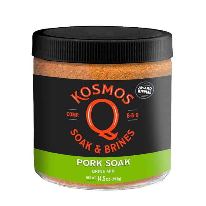 Kosmos Q Pork Brine Soak &amp Seasoning Sweet Brown Sugar &amp Worcestershire Infusion For Pork Chops Roasts Shoulder Smoking Grilling Roasting Locks In Juiciness Savory Flavor Mix 16 Oz J