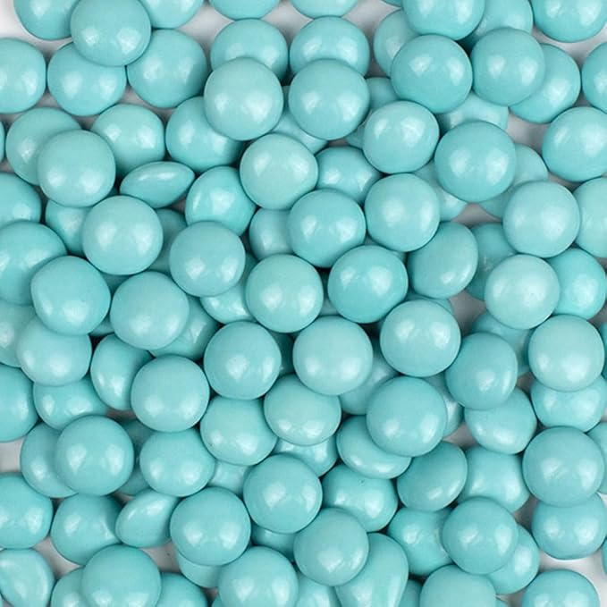 8.74lbs Light Blue Candy Buffet Set With Jelly Beans Lollipops Chocolate Gems Sanded Gummy Bears Fruit Chews and Popcorn For Parties (Feeds 24-36 People) - Candy Only