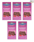Ghirardelli Raspberry Dark Chocolate Square Bar Pack of 5-4.8 oz Bars