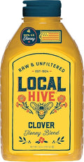 Local Hive Clover Raw &amp Unfiltered – 32 oz | 100% Pure U.S. Honey | Natural Sweetener Sourced from American Bees &amp Beekeepers | Premium Clover Flavor | Ideal for Tea Baking &amp Cooking