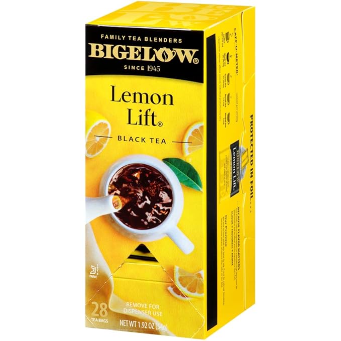 Bigelow Lemon Lift Black Tea Bags 28-Count Boxes (Pack of 6) Lemon Flavored Black Tea Naturally &amp Artificially Flavored
