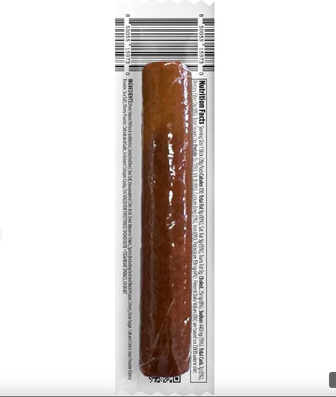 Fattty Smoked Meat Sticks Jalapeno Minis Flavor Made with Grass Fed Beef and Pork Raised Without Antobiotics 15 oz