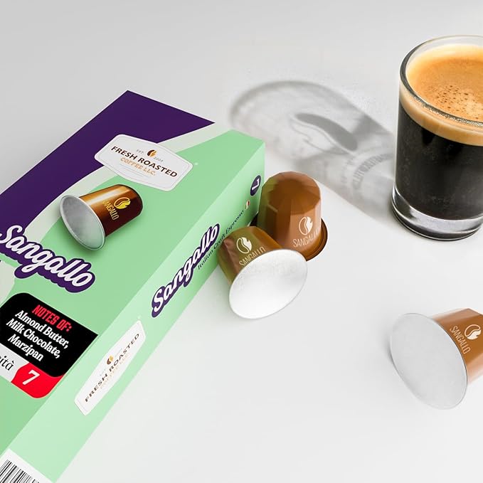 Fresh Roasted Coffee Espresso Pods for Nespresso OriginalLine Italian Craft Espresso Variety 120 Recyclable Aluminum Capsules