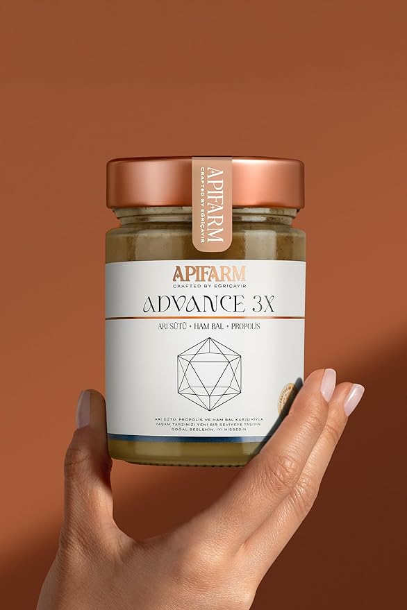 Advance 3x Royal Jelly Raw Honey Propolis Blend 415g (14.6 oz) - Premium Triple Bee Product Superfood