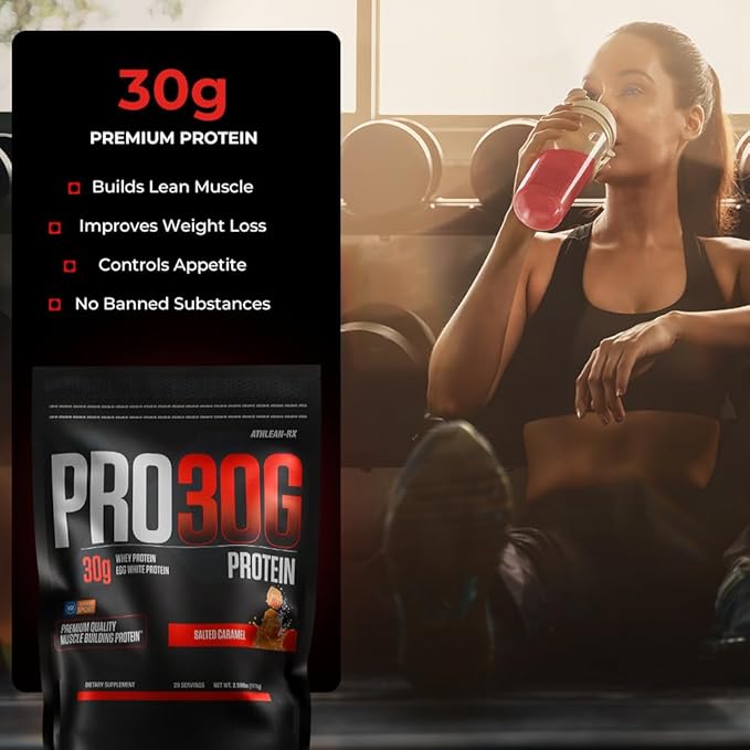 ATHLEAN-X PRO-30G Premium Whey Protein Isolate Powder Cookies and Cream Gluten-Free Low Sugar 30g of High Protein Powder for Muscle Recovery &amp Growth