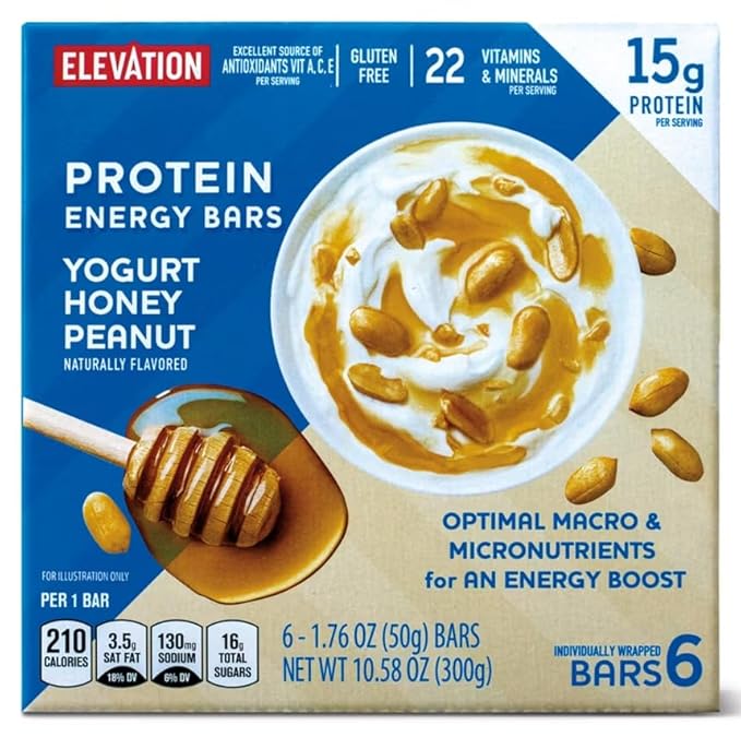 🍪🤩 4-PACK Irresistible Gluten-Free Cookie Dough &amp Yogurt Honey Protein Bars! 🌟💪 4 Boxes 32 Bars of Tasty Energy Boosts – Perfectly Sweet &amp Satisfying! 📦🎉15 grams of protein and 22 key v