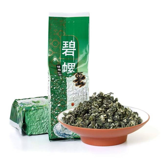 GOARTEA Biluochun Green Tea - 250g / 8.8oz Supreme Grade - Spring Suzhou Bi Luo Chun Tea - Loose Leaf Chinese Pi lo Chun - Snail Shape