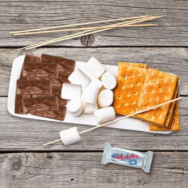 3 Musketeers Chocolate Candy Bars - Fun Size 3 Musketeers Candy Bars - Individually Wrapped Bulk 3 Musketeers Chocolate Bars - 3 Musketeers Milk Chocolate Bars - Bulk Candy Bag (Pack of 65)
