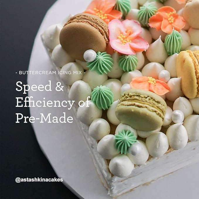 Satin Ice Bright White Buttercream Icing Mix For Cake Decorating (4 Pounds)