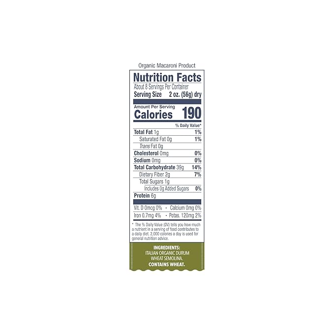 DeLallo Organic Spaghetti Pasta Made in Italy with 100% Certified Organic Semolina Durum Wheat Flour Bronze Cut Non-GMO Kosher Vegan 1 Pound Bag (8 Pack)