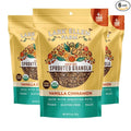 Lark Ellen Farm Vanilla Cinnamon Granola Clusters: Raw Organic Vegan. Low Carb Paleo. Gluten-Free Bites. Healthy Snack Healthy Breakfast Cereal or Yogurt 8 oz 6 Pack