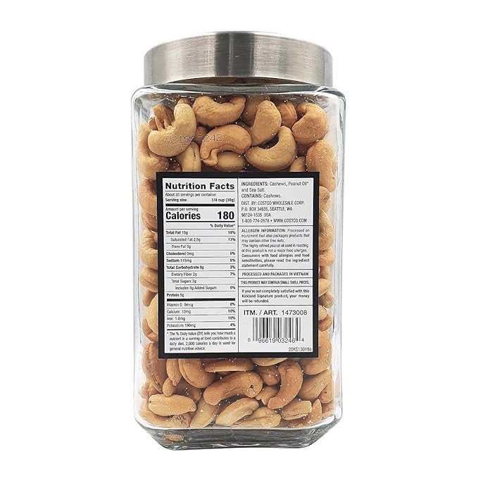Kirkland Signature Black Label Premier Cashews (38 Ounce)
