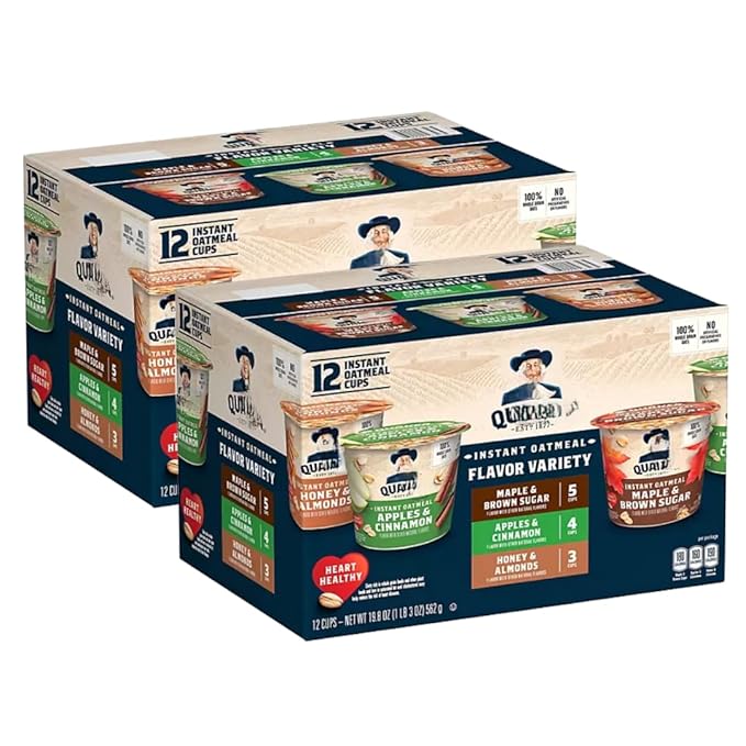 Instant Oatmeal Express Cups Variety Pack 12 Count (1.69 Ounce 12 Count (2 Pack))