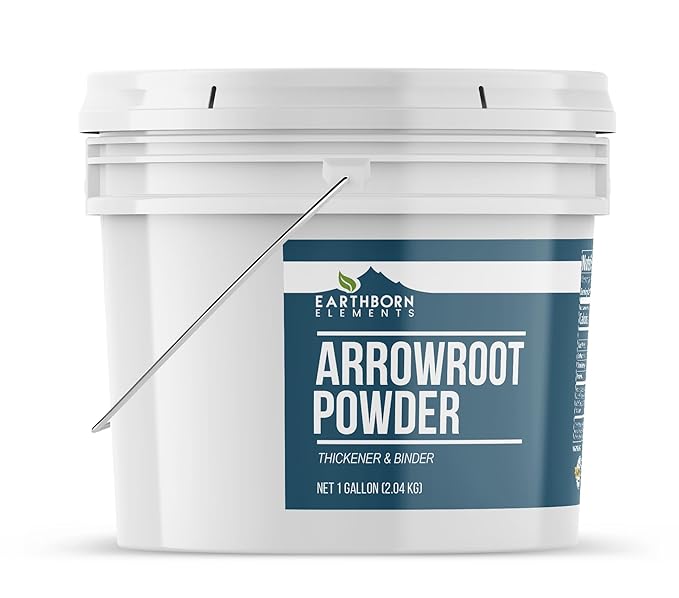 Earthborn Elements Arrowroot Powder 1 Gallon Thickener &amp Binder Corn Starch Alternative