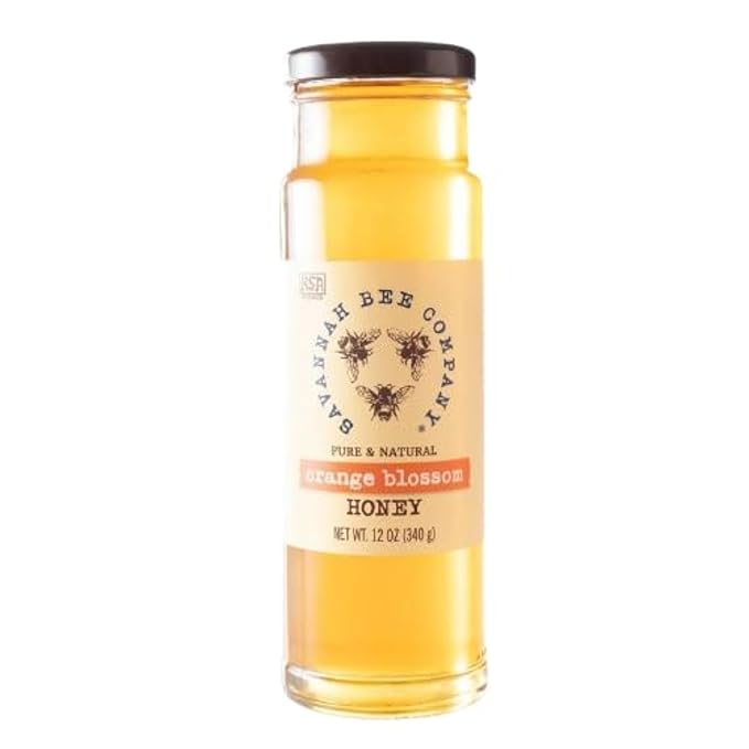 Savannah Bee Company Honey - Pure Natural Organic Raw Honey (12.00 Ounce (Pack of 1) Orange Blossom)