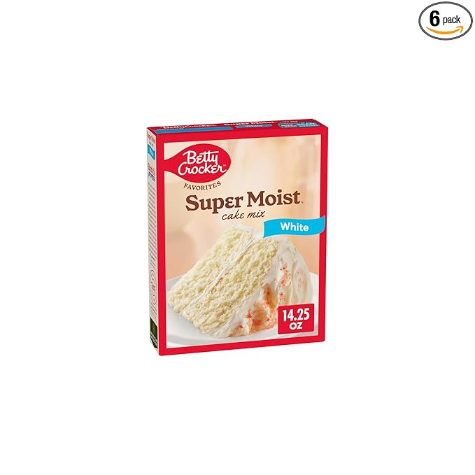 Betty Crocker Favorites Super Moist White Cake Mix (Pack of 6)