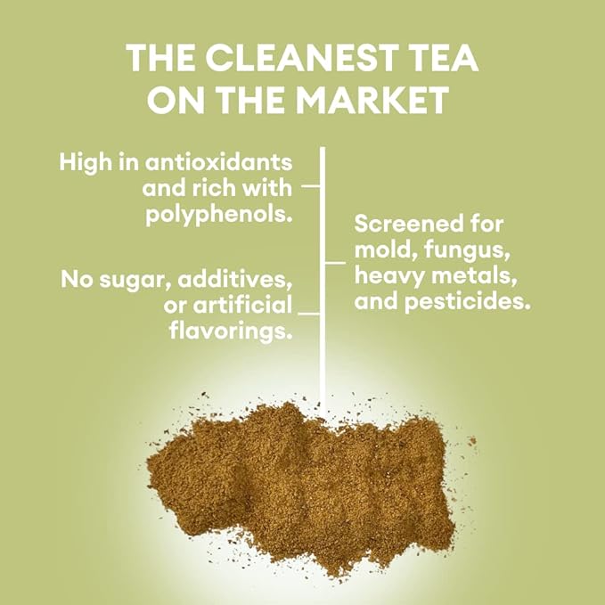 Cusa Tea &amp Coffee | Premium Instant Green Tea With Real Fruit &amp Spices | Organic Leaves Drink Mix Packets | Hot or Iced Tea (10 Single Servings)